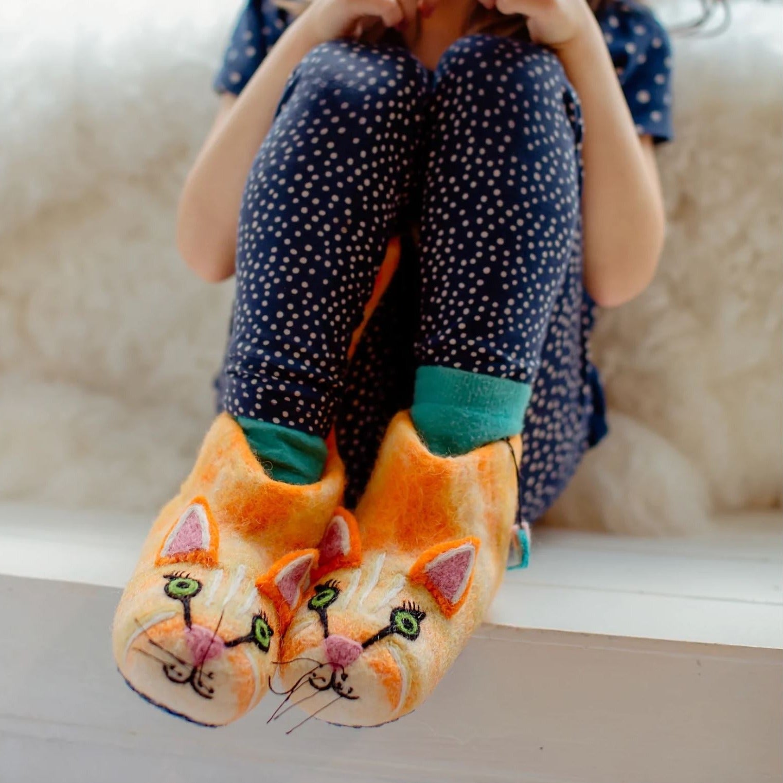 Cat slippers hot sale child