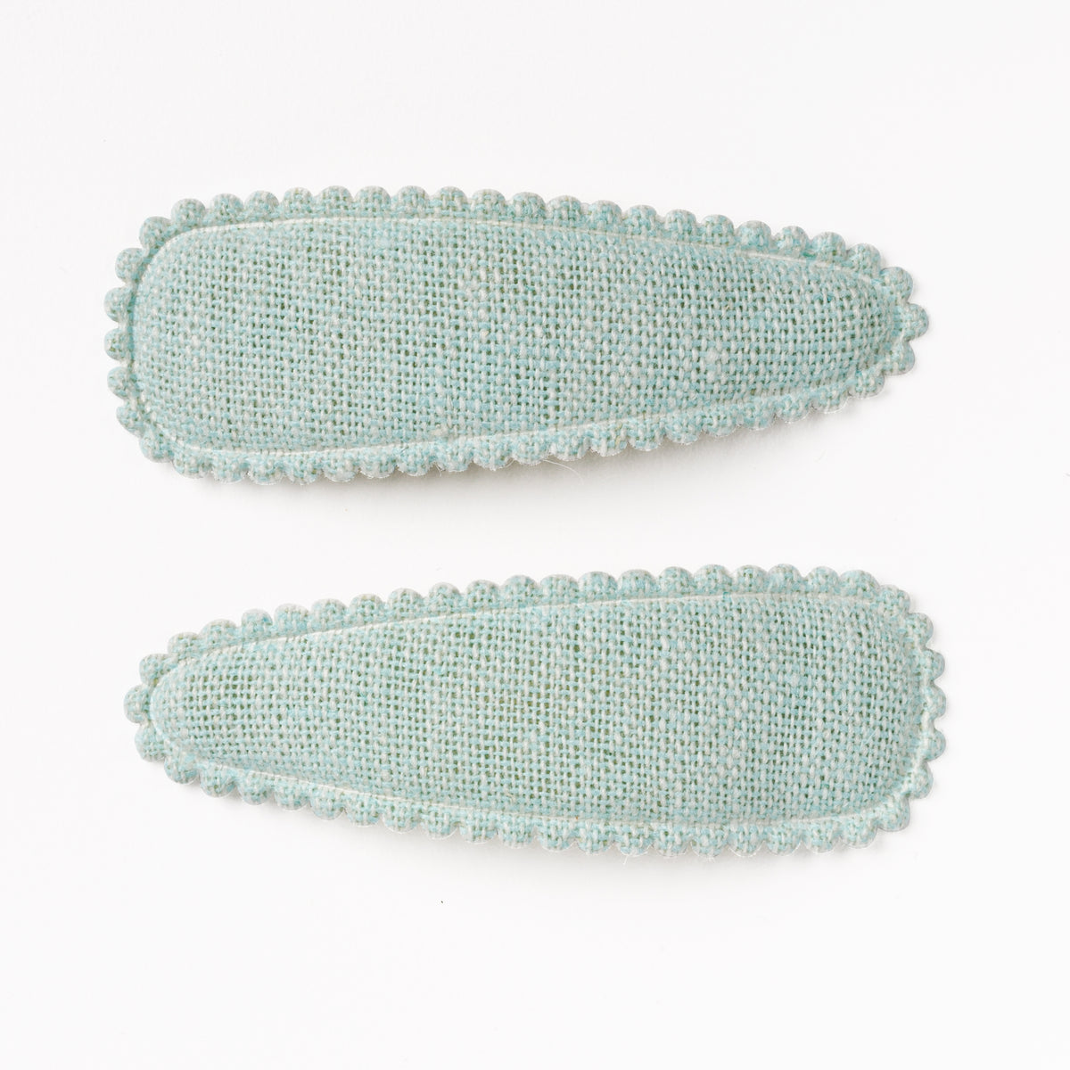 Frankie & Claude Sage Green Linen Hair Clips